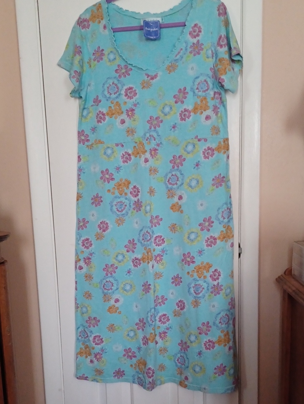 fresh produce Light Blue Floral Dress